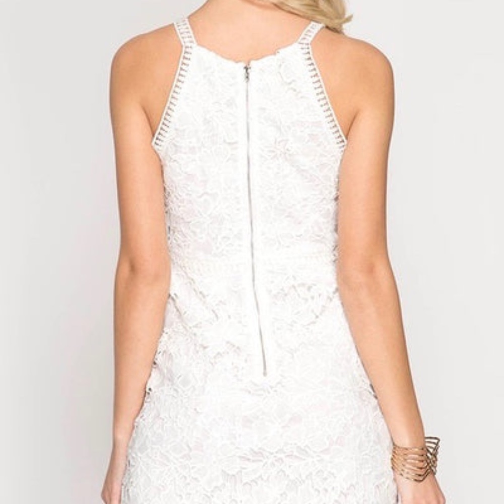 NEW with Tags: Sleepless Lace Bodycon Dress in White- Size Small - Picture 8 of 8